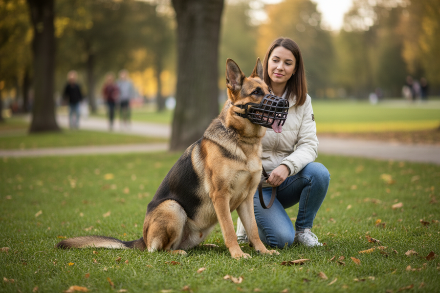 Dog muzzle for large dogs