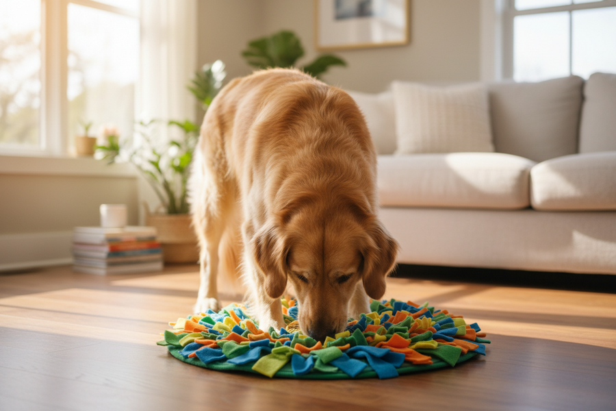 Snuffle mat for dogs