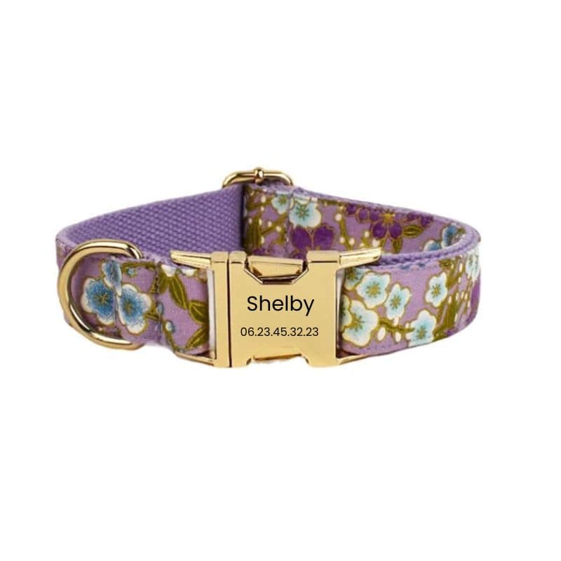 Personalised Floral Dog Collar - BigDog Accessories™