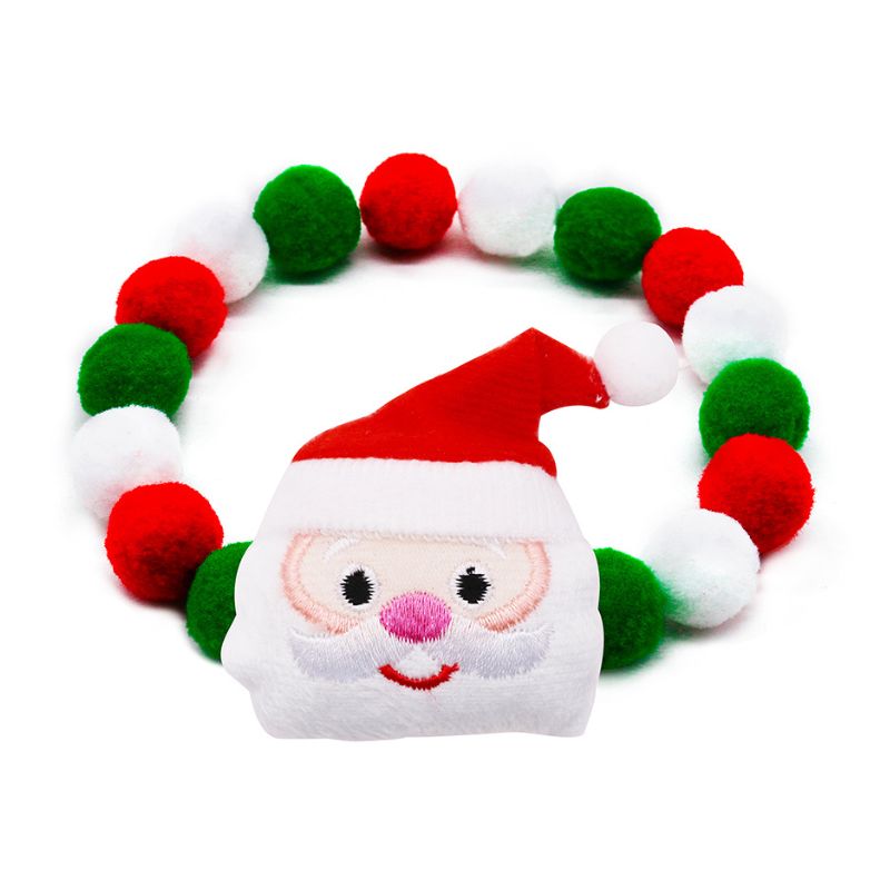 Christmas Pompom Dog Collar for Big Dogs - BigDog Accessories™