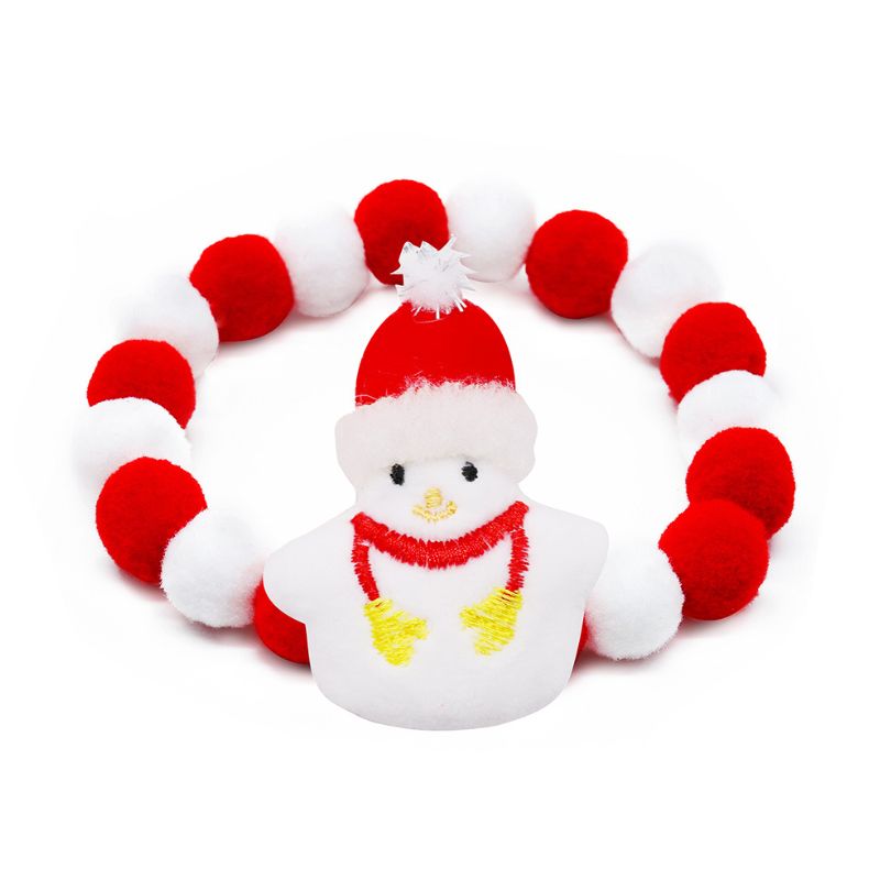 Christmas Pompom Dog Collar for Big Dogs - BigDog Accessories™