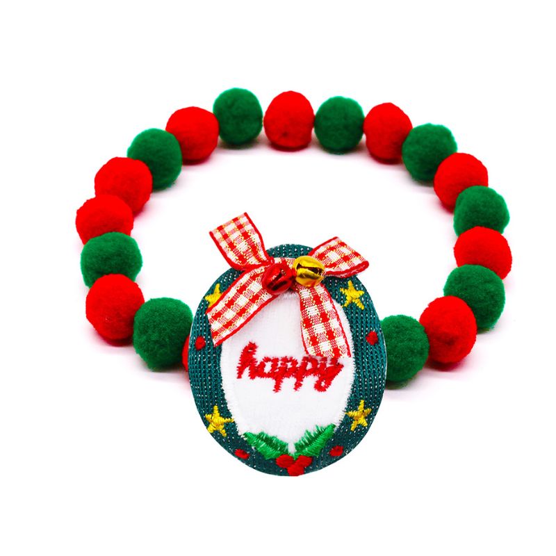 Christmas Pompom Dog Collar for Big Dogs - BigDog Accessories™
