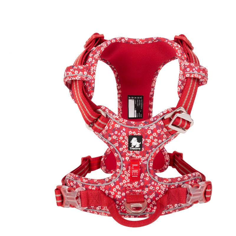 True Love Floral Dog Harness for Big Dogs - BigDog Accessories™