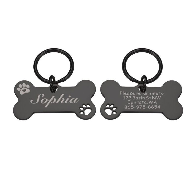 Bone-shaped dog ID tag - BigDog Accessories™