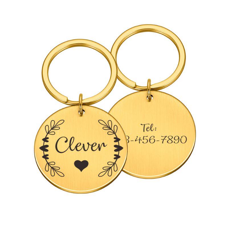 Small Heart-Shaped Dog ID Tag - BigDog Accessories™