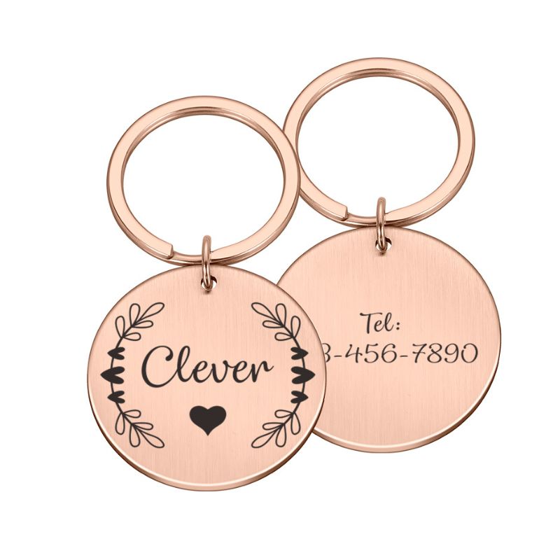 Small Heart-Shaped Dog ID Tag - BigDog Accessories™