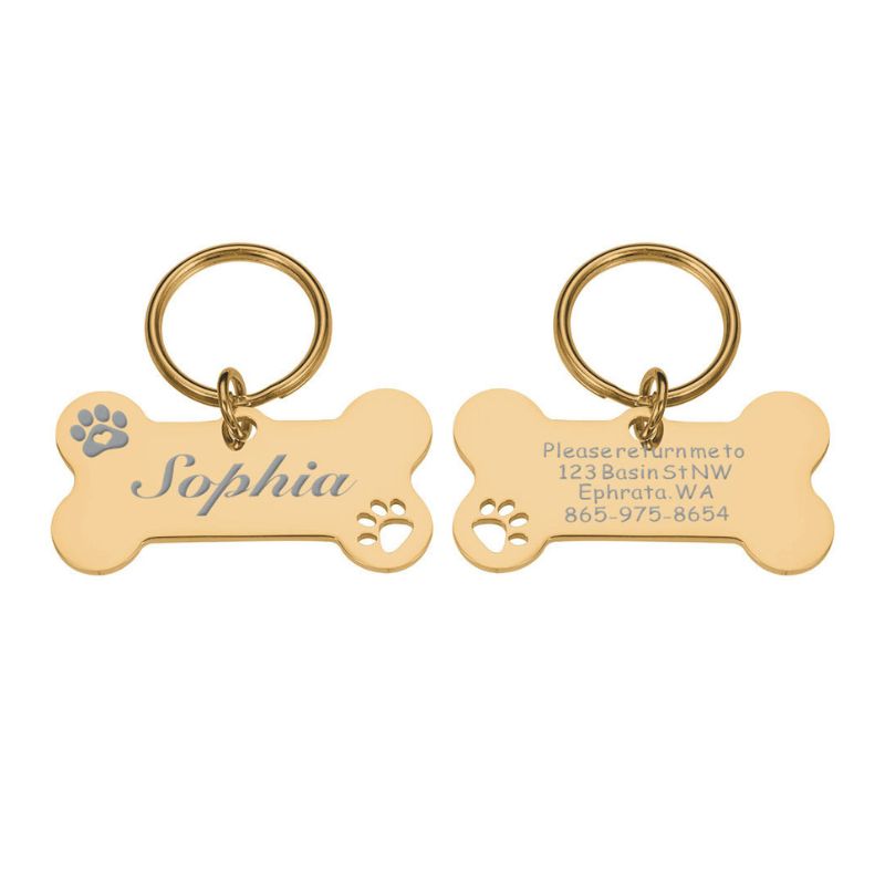 Bone-shaped dog ID tag - BigDog Accessories™